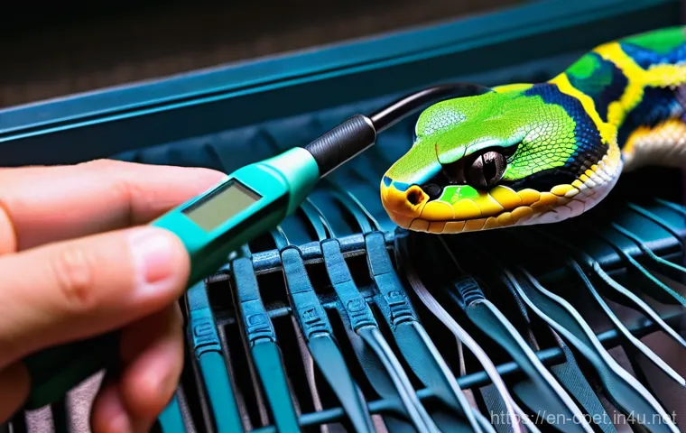 파충류 종별 온도 조절법 - **Prompt 2: Lush Tropical Habitat with a Crested Gecko and a Misting System**
    "A stunning, natur...