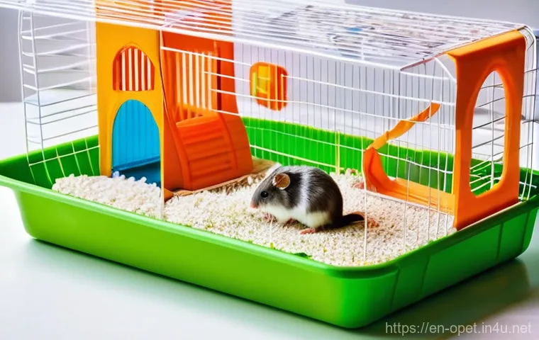 햄스터 집 청소 방법 - **Prompt 2: Gentle Relocation into a Safe Haven**
    A close-up, warm-toned image capturing a gentl...