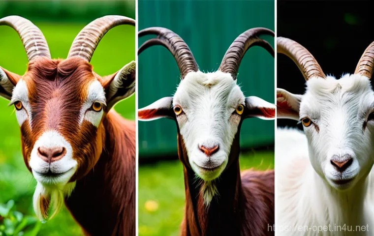 염소 무리 동작 관찰 - Here are three detailed image prompts in English, inspired by the provided text about goats, adherin...