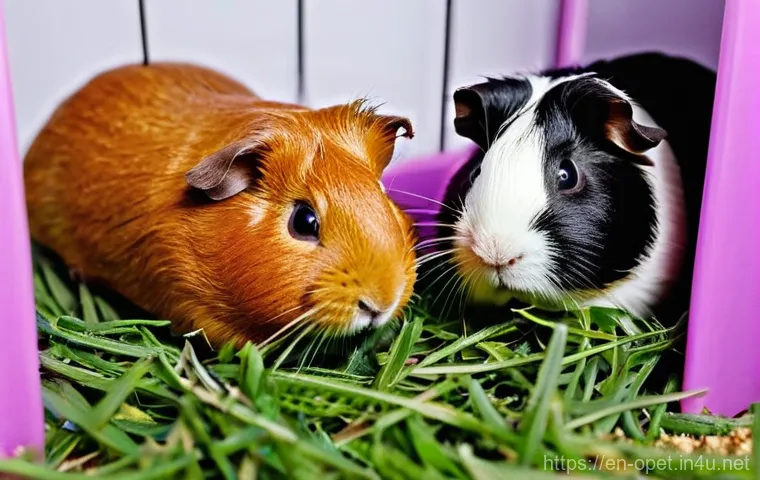 기니피그 암수 구분법 - **Prompt:** An educational and clear infographic-style image depicting the anatomical differences fo...